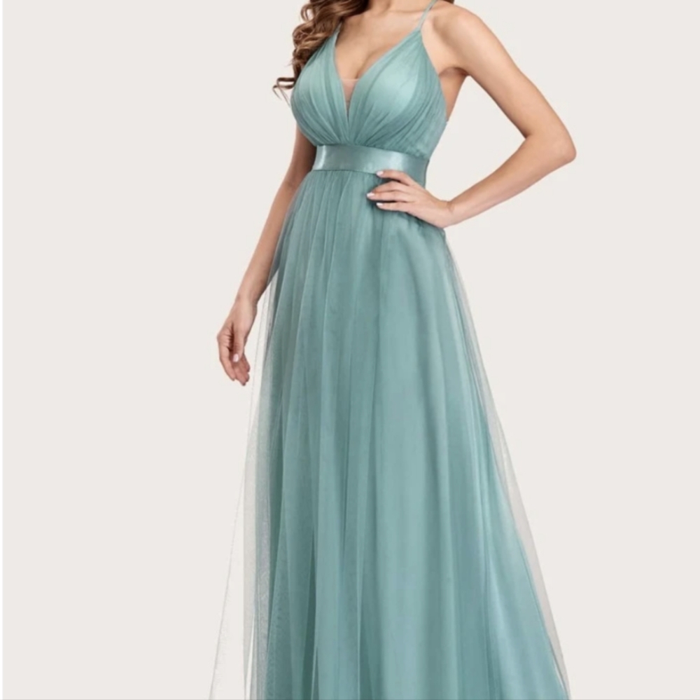 Shein dress, light teal color, size small.